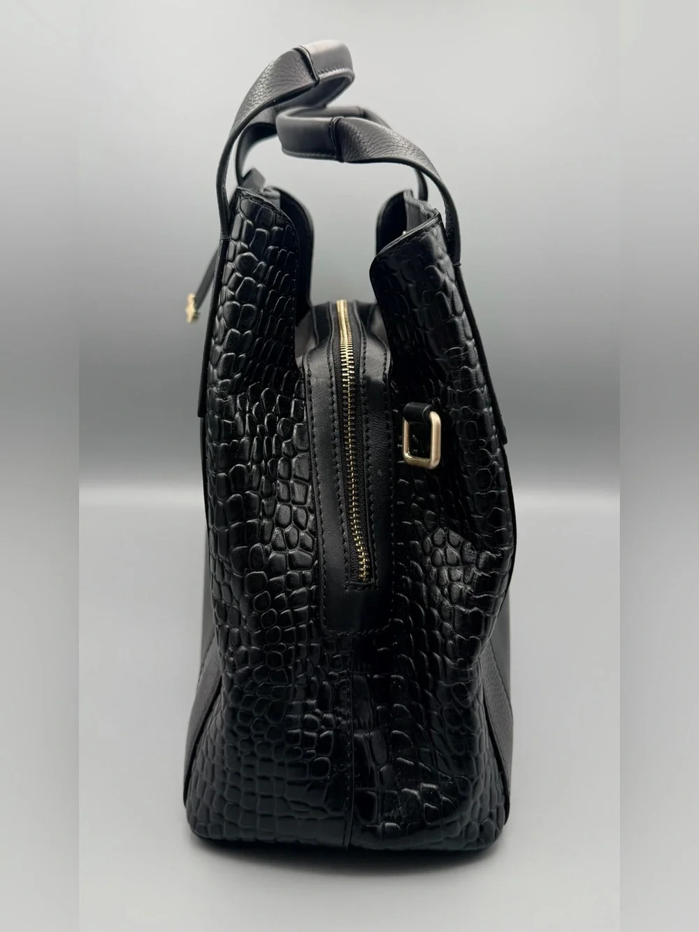Radley London Leather Baylis Road Zip Around Satche, Black EUC